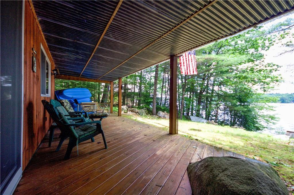 303 Cape Monday Road Harrison, ME 04040 - Photo 32 of 35 Rain ...... no problem with deck...
