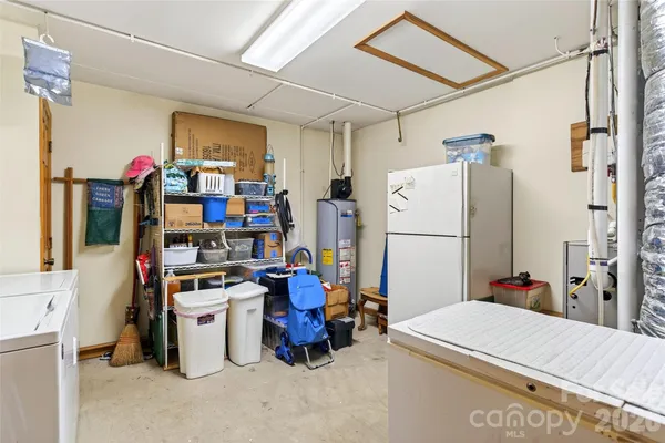 a room with storage and utility