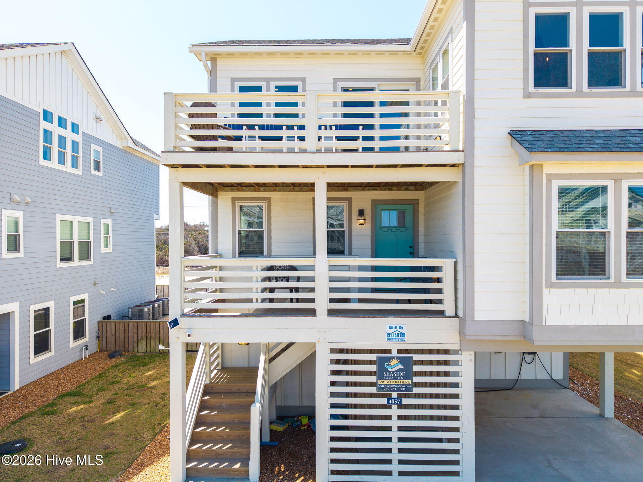 4616 Lindbergh Avenue Kitty Hawk, NC 27949 - Photo 48 of 78 Front Decks with Stairs to Second floor