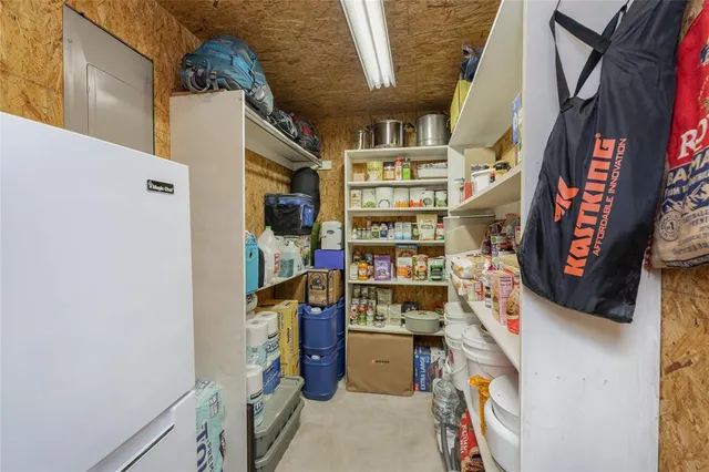 a view of storage and utility room