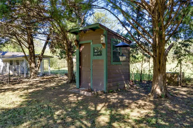 a view of a house with a patio