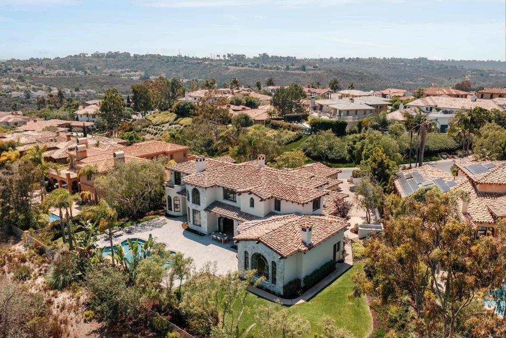 5146 Rancho Verde Trail San Diego, CA 92130 - Photo 28 of 34 an aerial view of a house with a yard