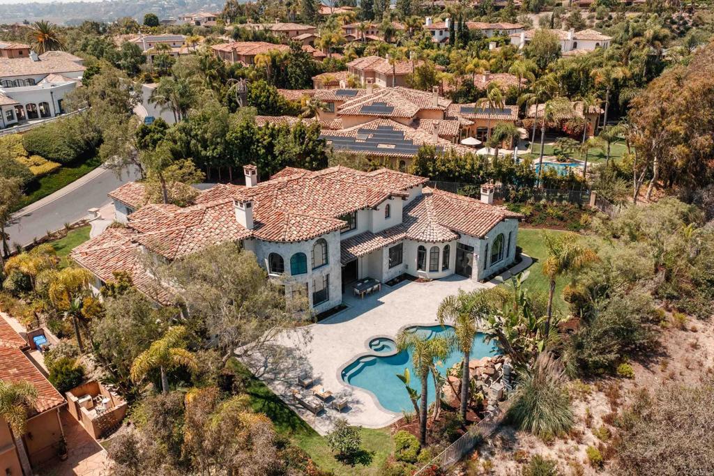 5146 Rancho Verde Trail San Diego, CA 92130 - Photo 31 of 34 an aerial view of a house with a yard
