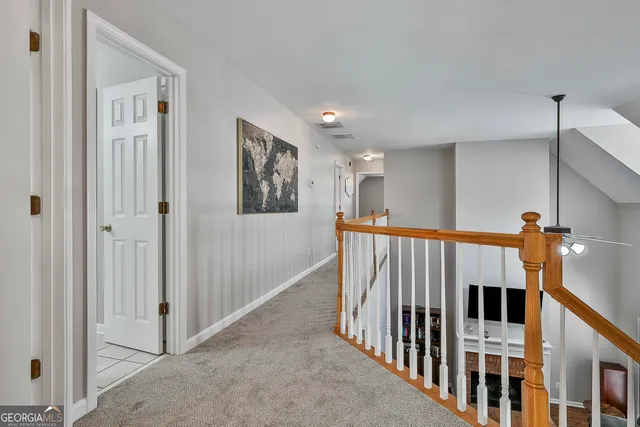 a view of entryway with stairs