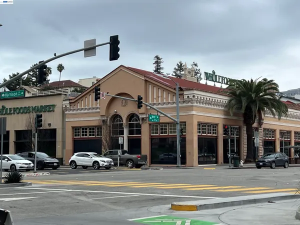 a view of street with building