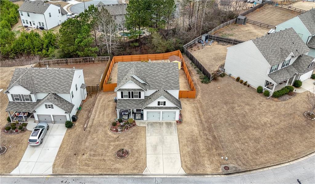 36 Birch River Court Dallas, GA 30132 - Photo 44 of 49 an aerial view of a house with swimming pool