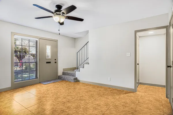 a view of an empty room