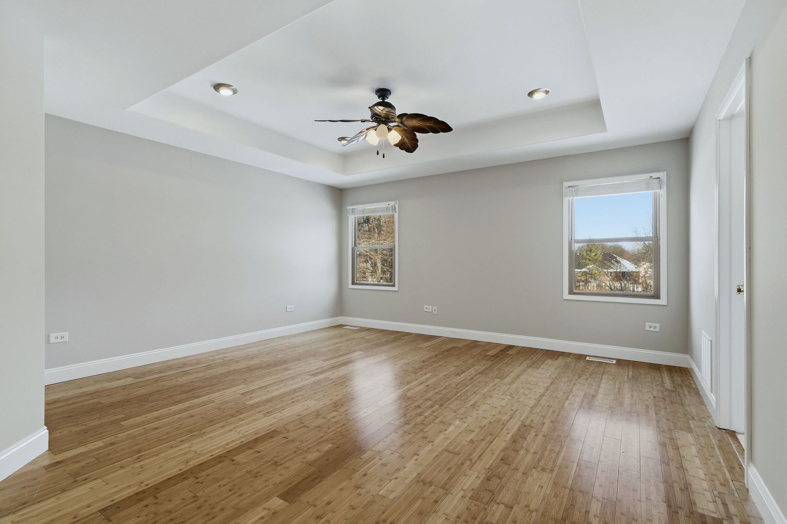 1305 Campbell Street Joliet, IL 60435 - Photo 15 of 34 wooden floor in an empty room with a window