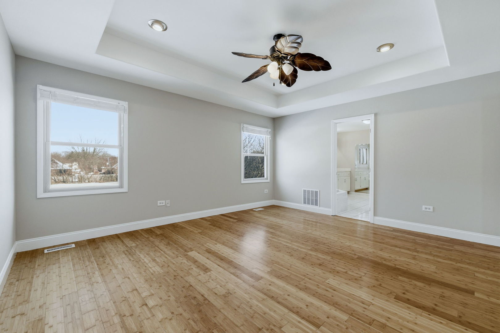 1305 Campbell Street Joliet, IL 60435 - Photo 16 of 34 a view of an empty room with wooden floor and a window