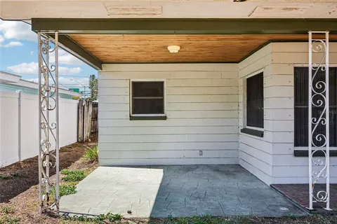 a view of front door of house
