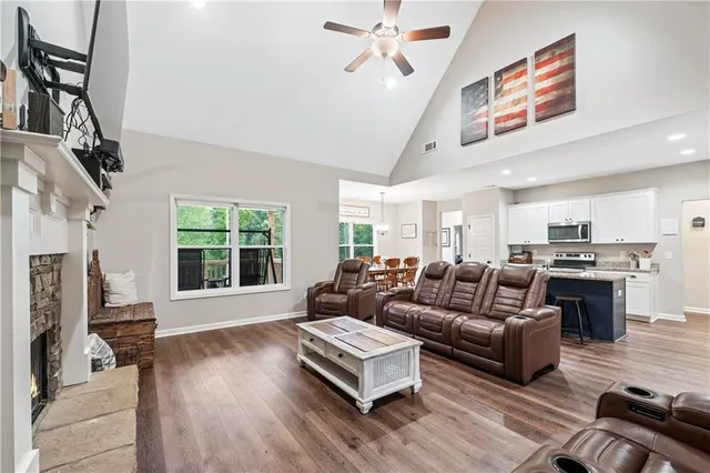 a view of a city street from a balcony