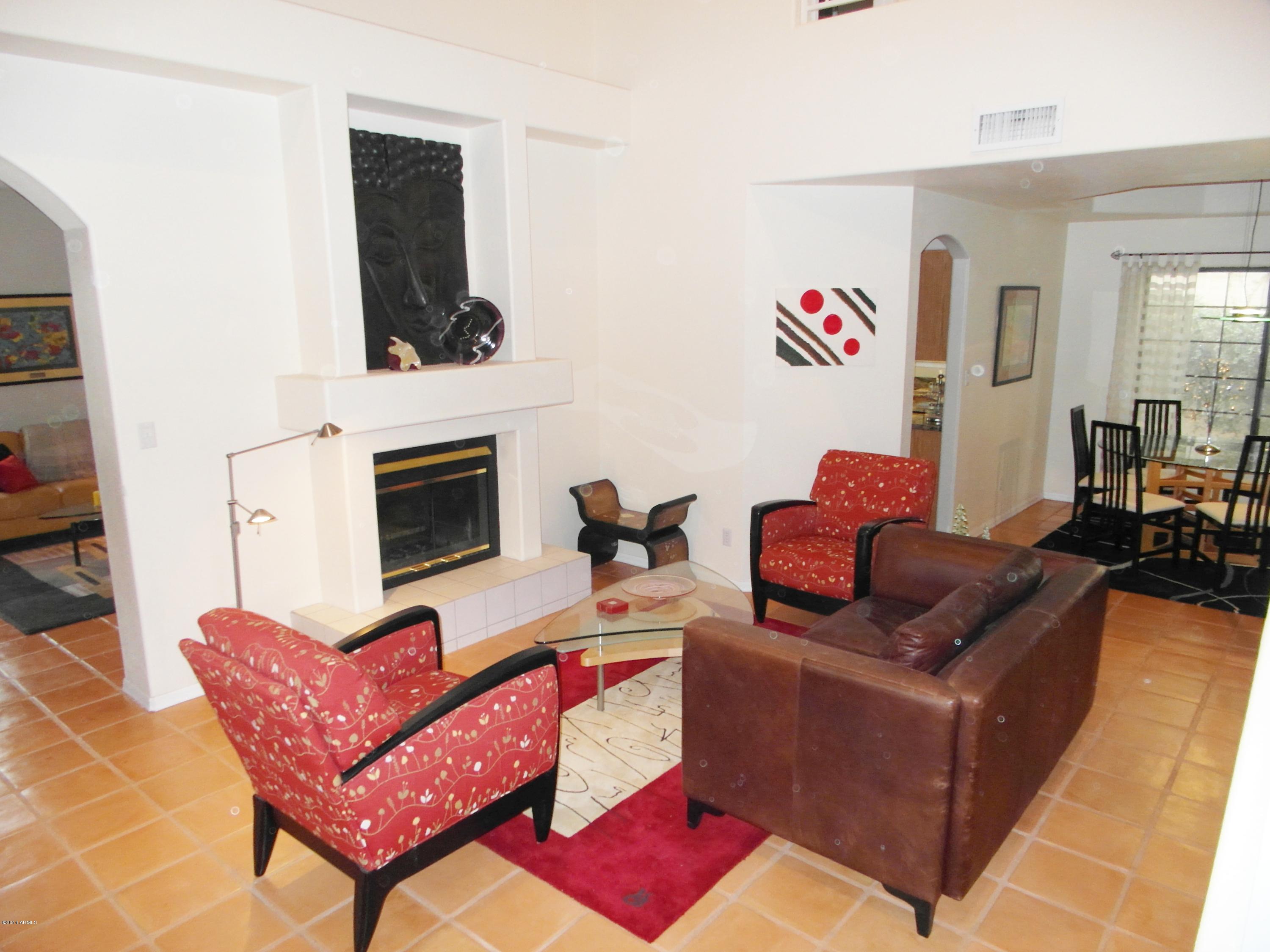 1001 East Griswold Road, Unit 35 Phoenix, AZ 85020 - Photo 2 of 39 Living Room With Fireplace