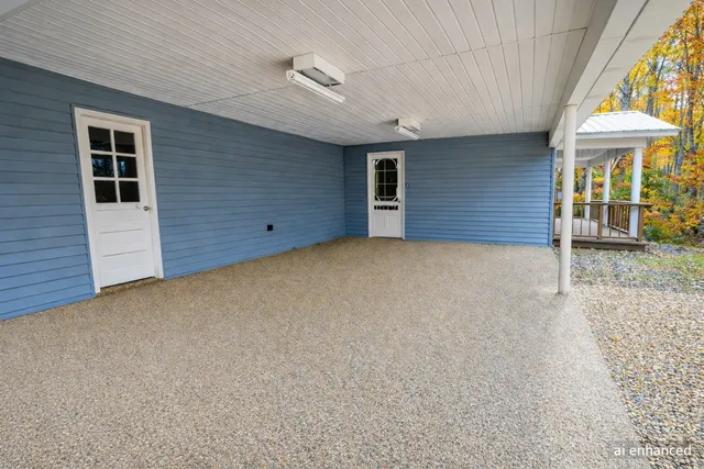 a view of a street view from a balcony