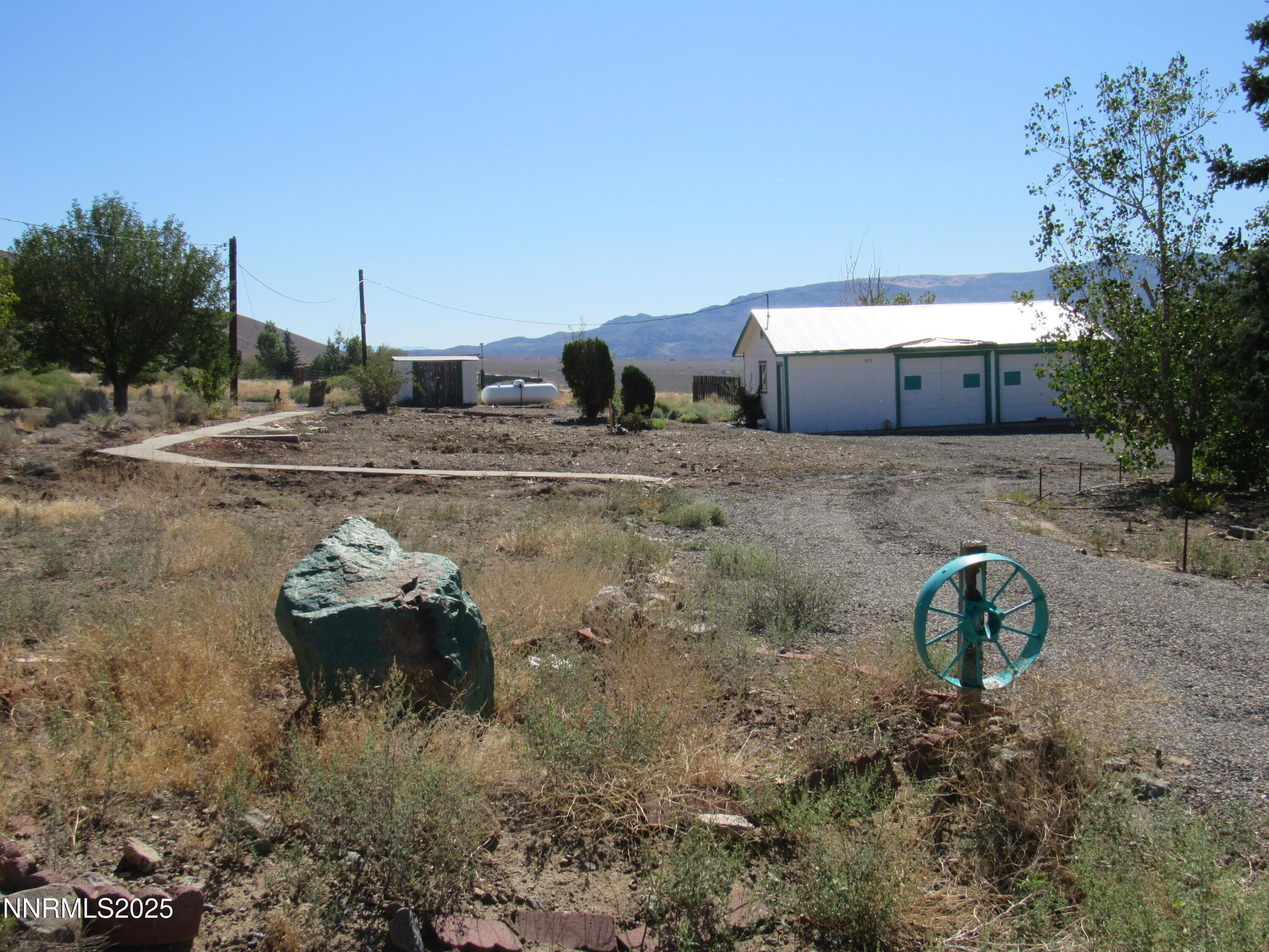 a backyard of a house