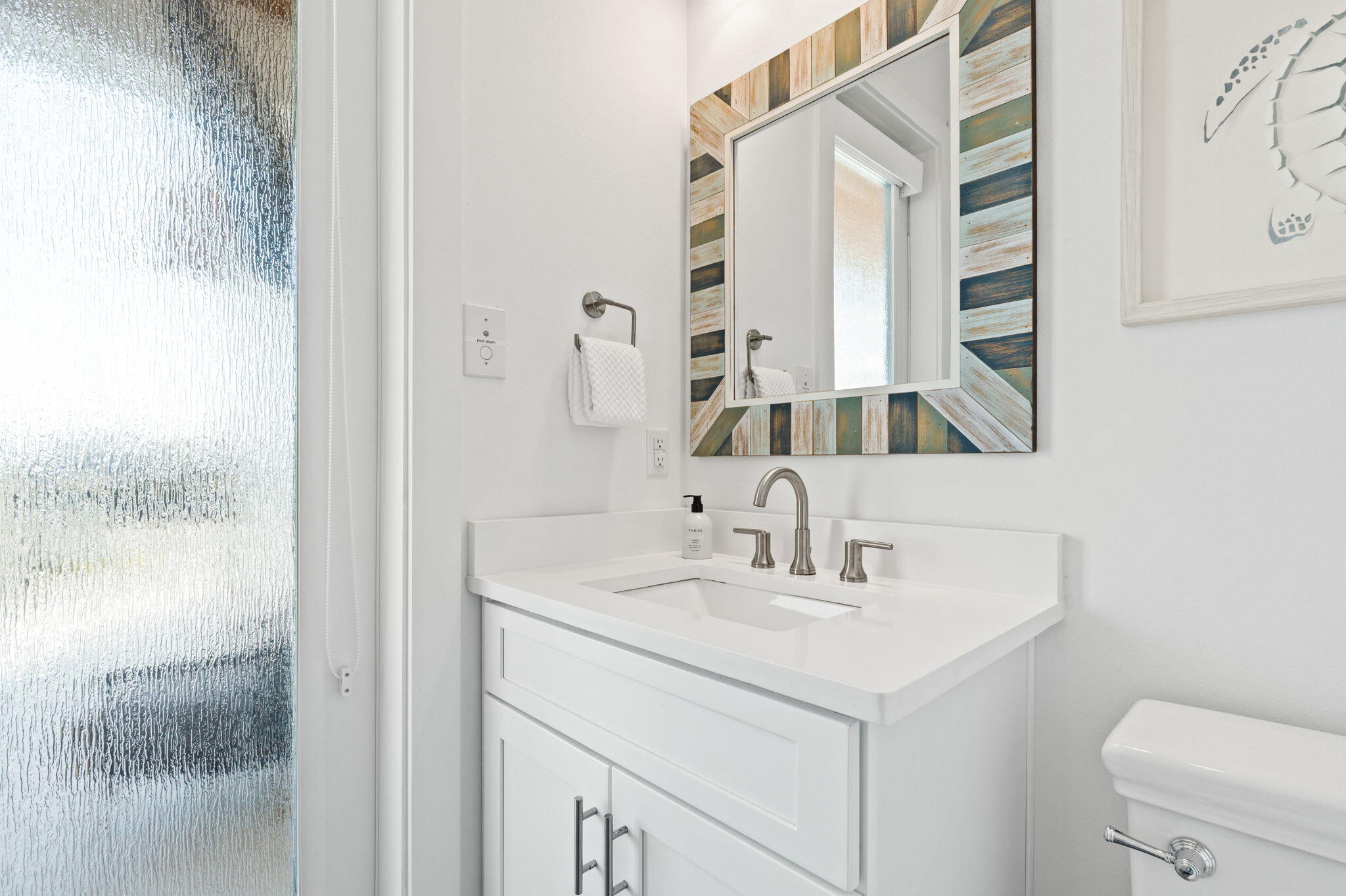 17 Penny Lane Santa Rosa Beach, FL 32459 - Photo 80 of 91 a bathroom with a sink and a mirror