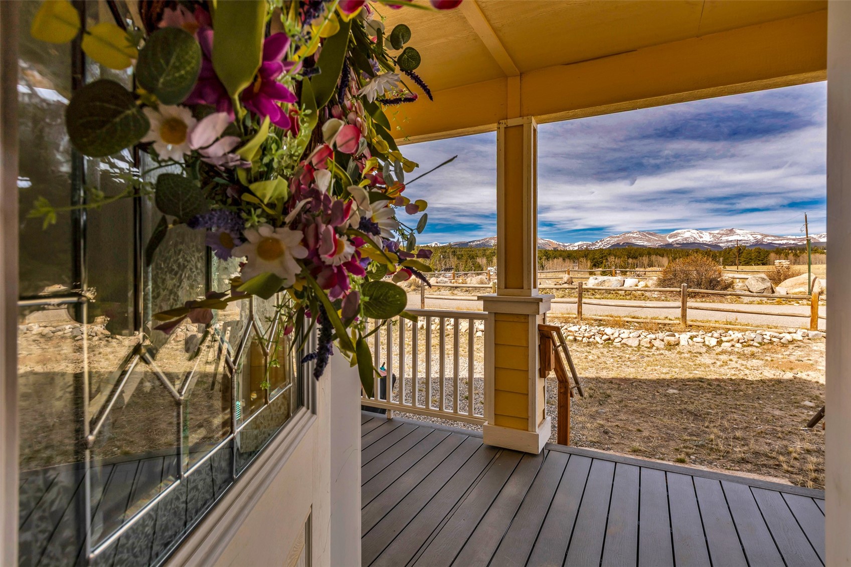 108 A Sun Rock Road, Unit A Fairplay, CO 80440 - Photo 18 of 48 a view of a balcony with wooden floor