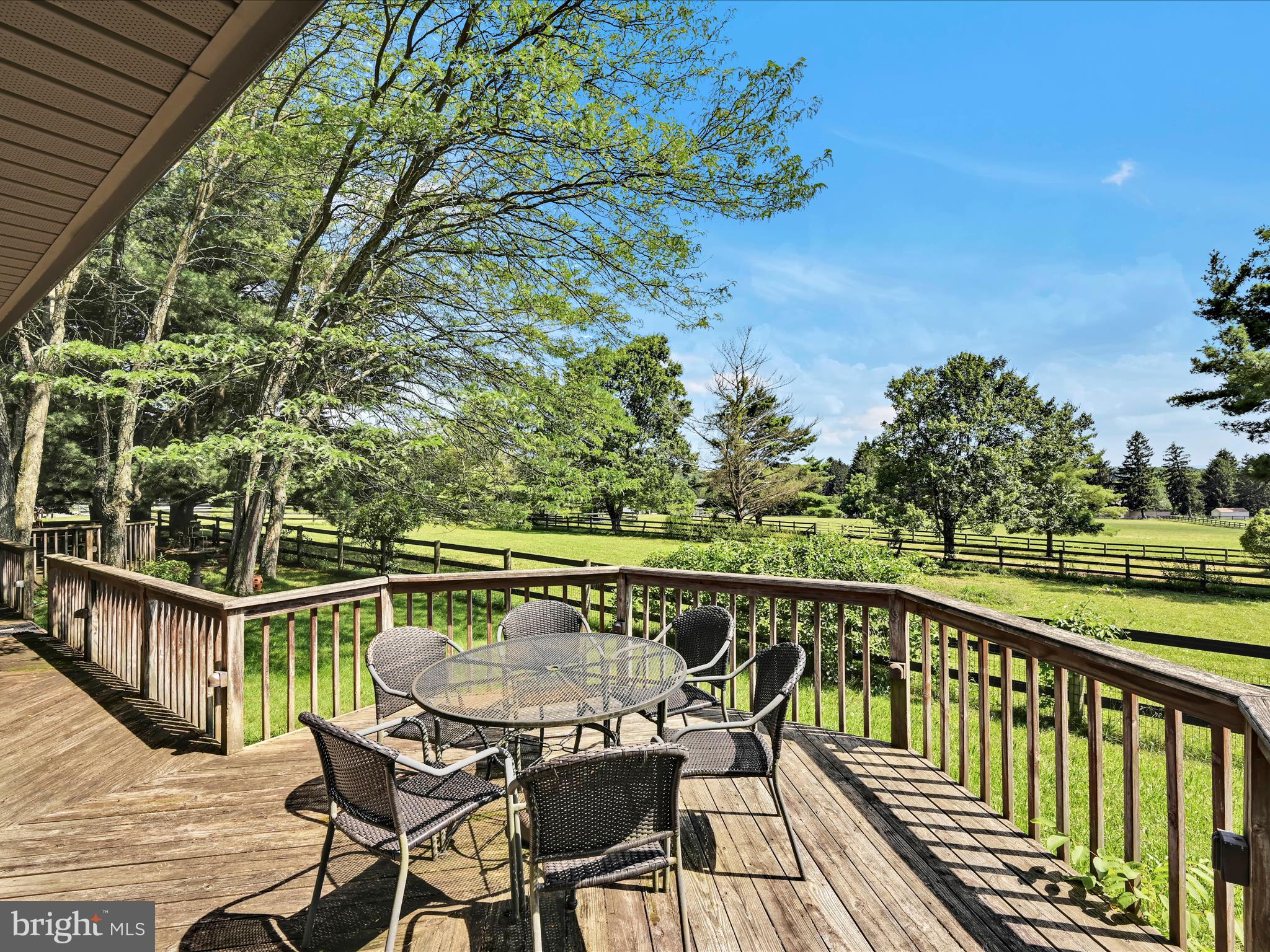 375 Mt Zion Road Dillsburg, PA 17019 - Photo 29 of 57 a view of a balcony with wooden floor and outdoor seating