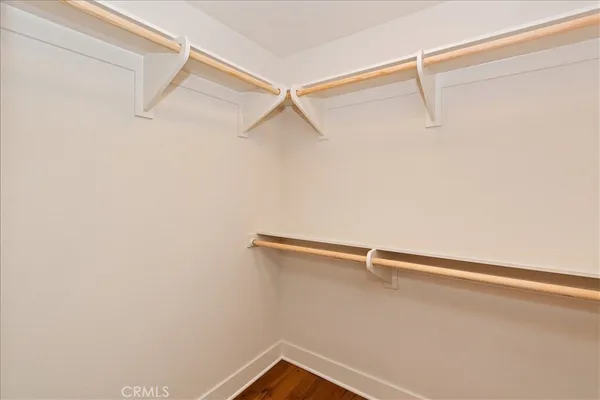 a close up view of racks on the wall