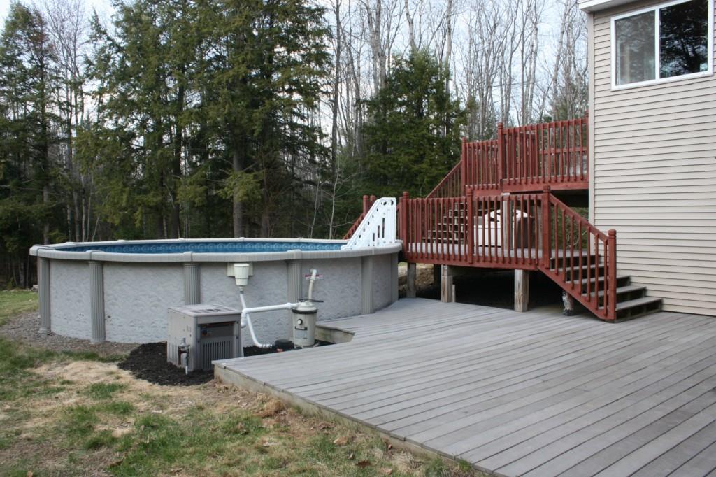 393 College Road Greene, ME 04236 - Photo 19 of 35 PIC OF POOL WITH HEATER DECKS ARE...