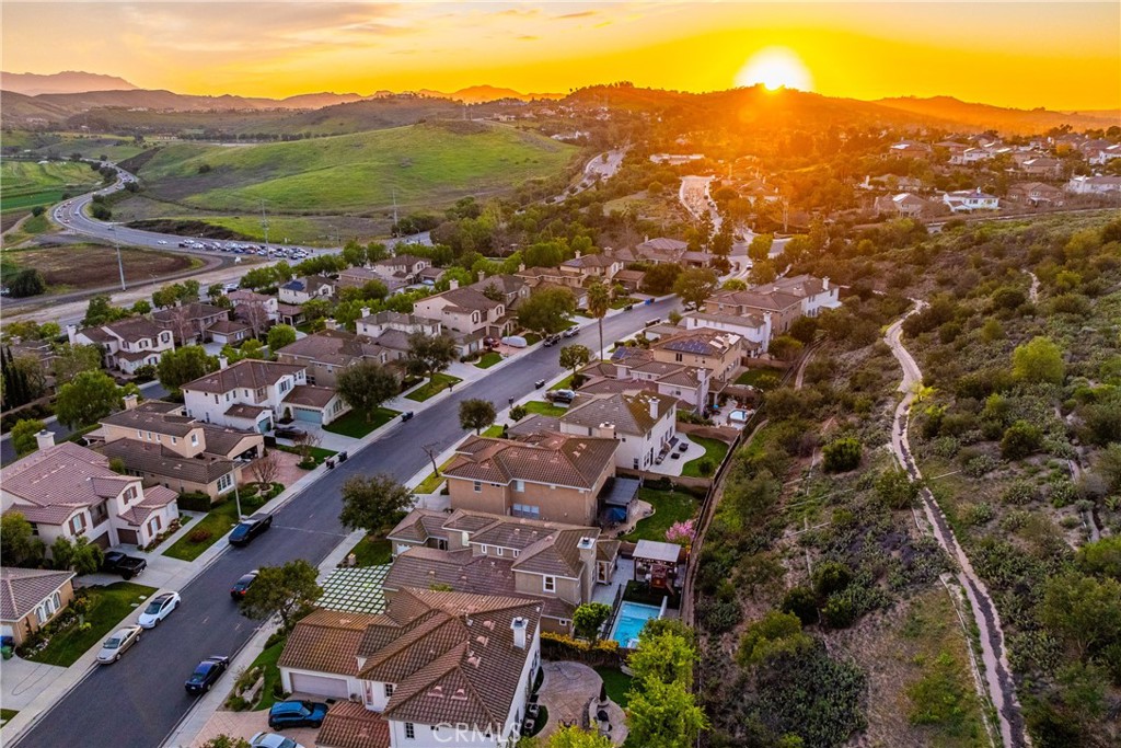 14431 Shawnee Street Moorpark, CA 93021 - Photo 55 of 72 an aerial view of residential houses with outdoor space