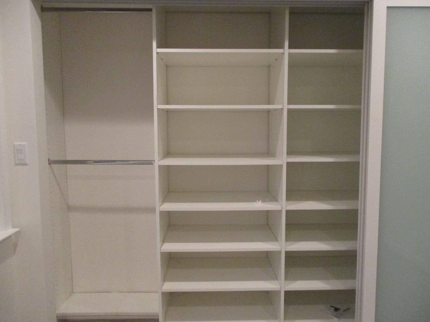1160 3rd Street, Unit B Gilroy, CA 95020 - Photo 9 of 12 a view of walk in closet with empty racks