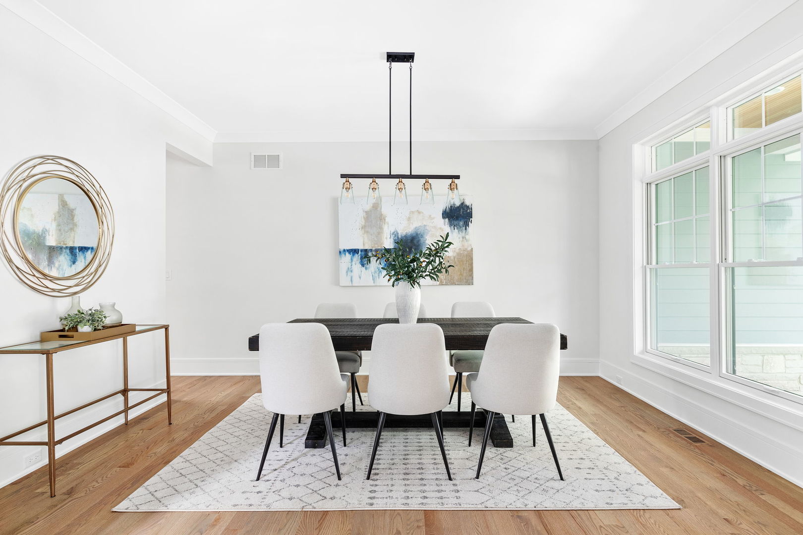 110 South Lorraine Road Wheaton, IL 60187 - Photo 5 of 40 a view of a dining room with furniture window and wooden floor