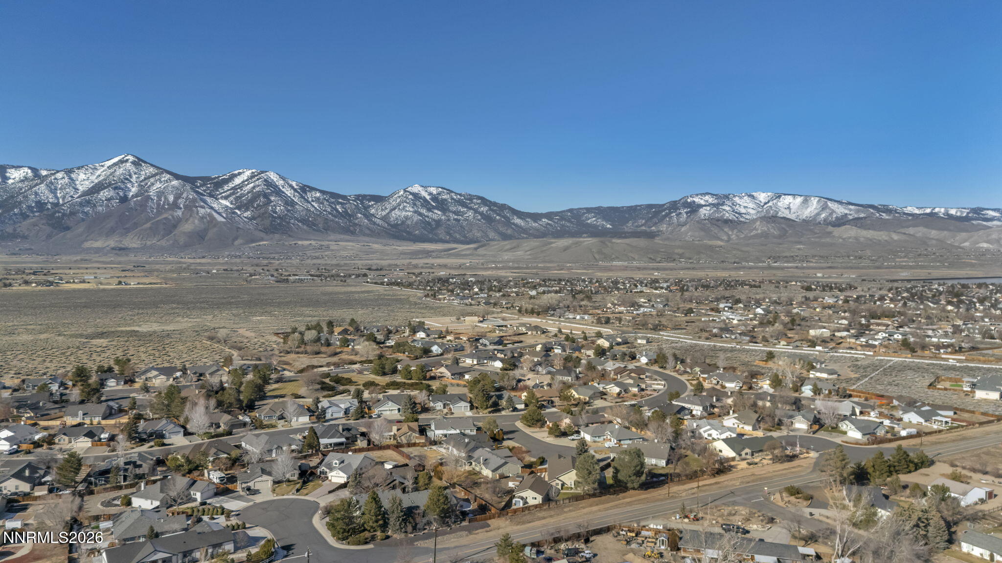 1317 Bridle Way Minden, NV 89423 - Photo 19 of 57 a view of a city with mountains in the background