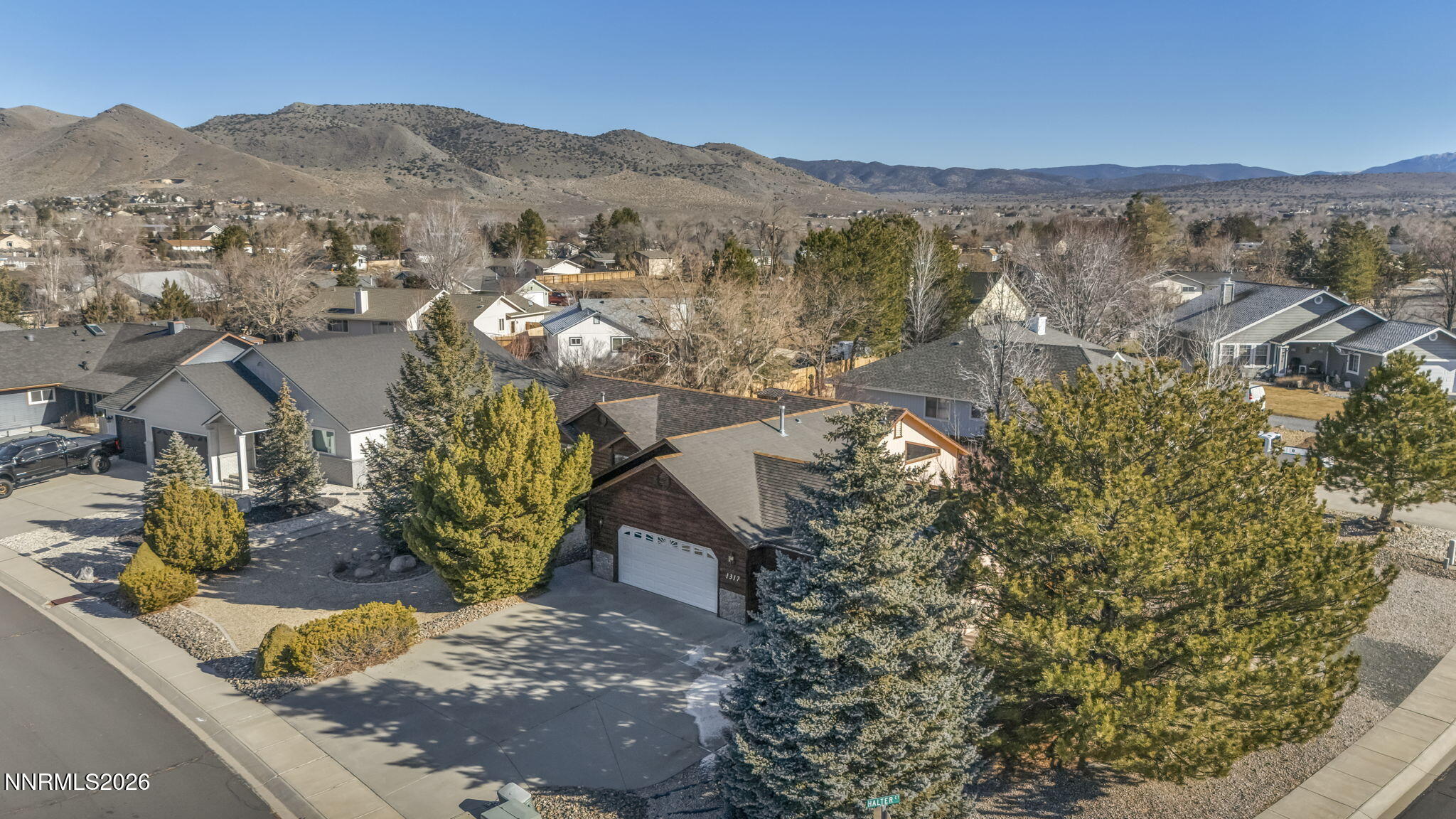1317 Bridle Way Minden, NV 89423 - Photo 9 of 57 an aerial view of residential house with an outdoor space