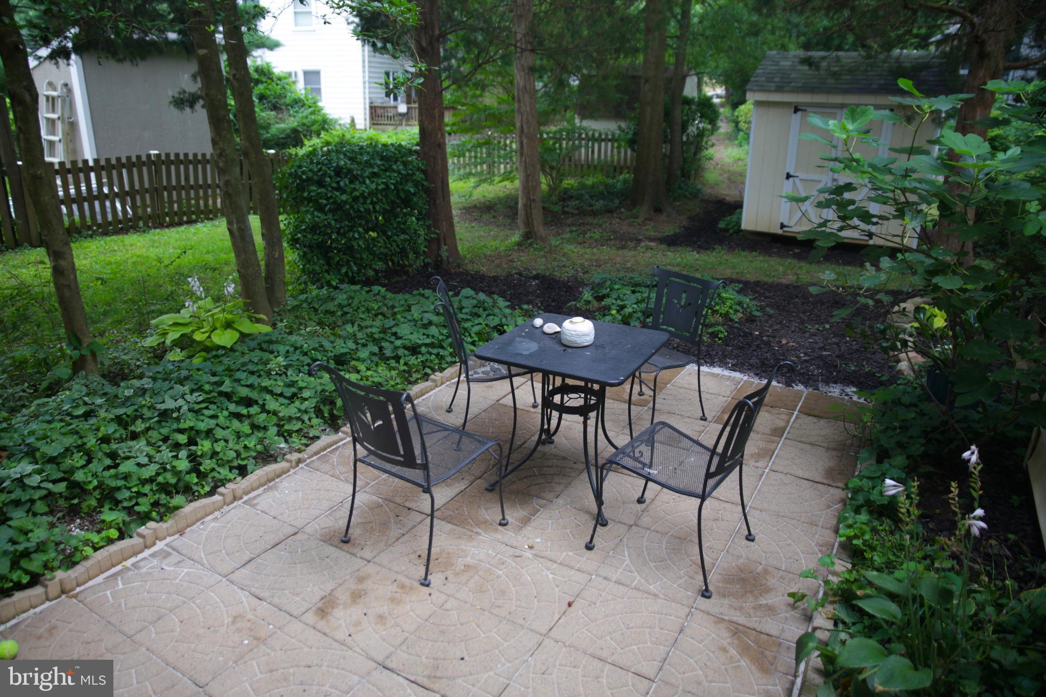 51 Ridge Road, Unit C Greenbelt, MD 20770 - Photo 22 of 27 Cool, serene back yard for dining, relaxing