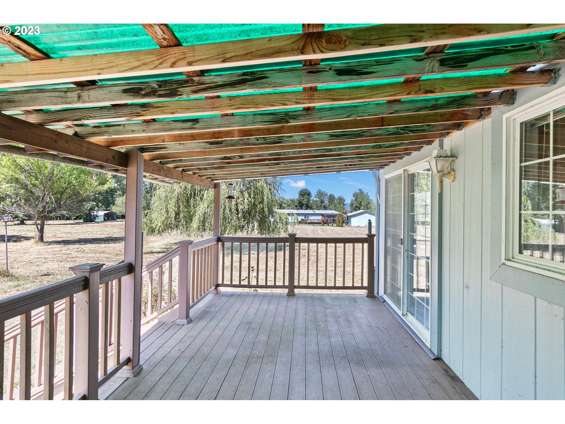 35796 Enterprise Road Creswell, OR 97426 - Photo 32 of 44 a view of deck with wooden floor and outdoor space