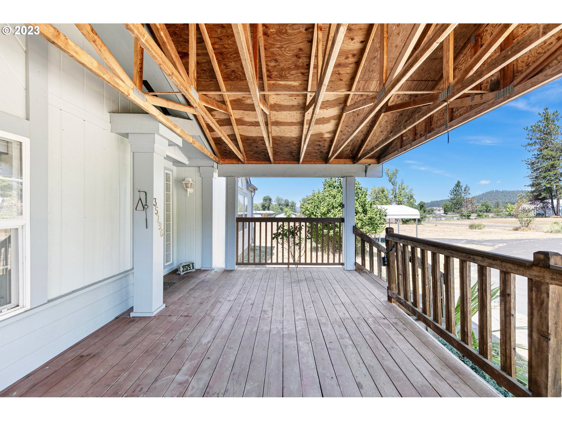 35796 Enterprise Road Creswell, OR 97426 - Photo 4 of 44 a view of a wooden deck