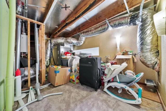 a view of storage and utility room