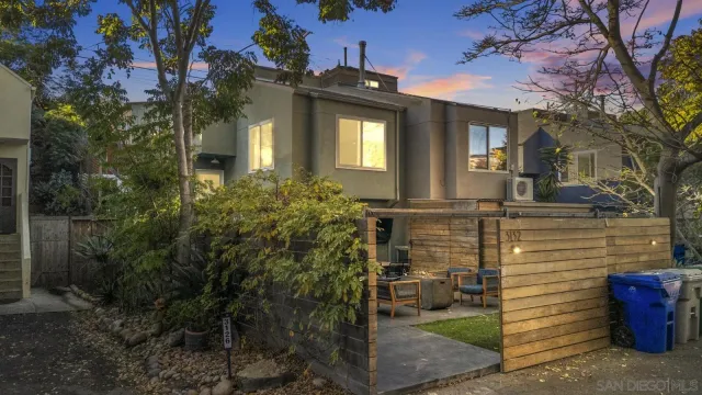 a front view of a house