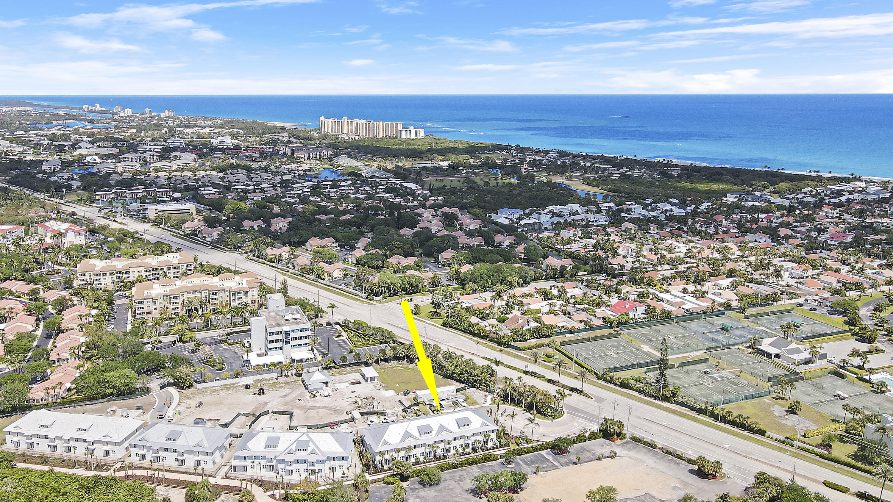 120 Water Pointe Place, Unit 3 Jupiter, FL 33477 - Photo 4 of 36 an aerial view of residential building and ocean view