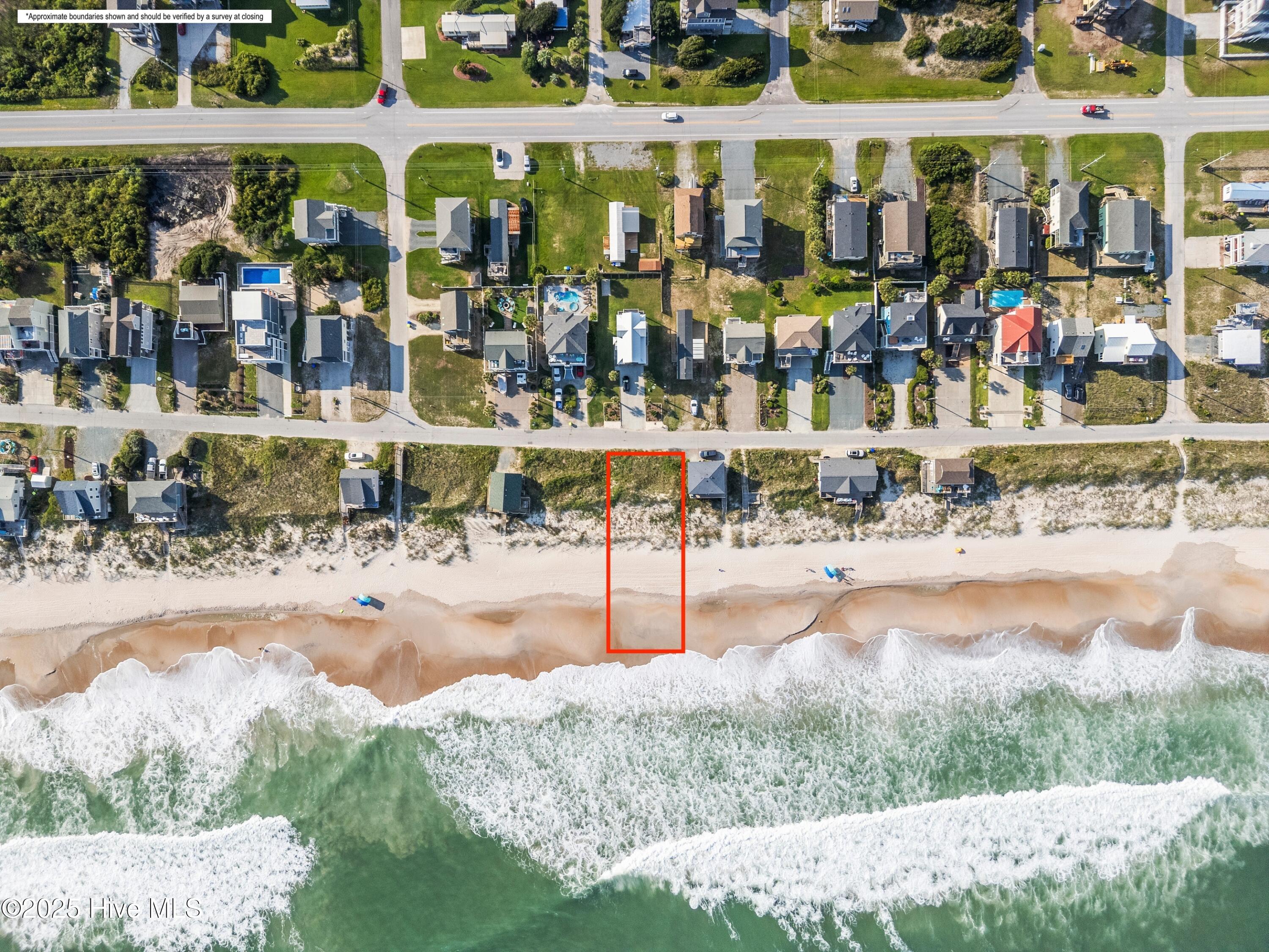 216 Topsail Road North Topsail Beach, NC 28460 - Photo 9 of 14 Lines shown are for illustration only and do not represent exact property boundaries. A survey should be obtained for verification.