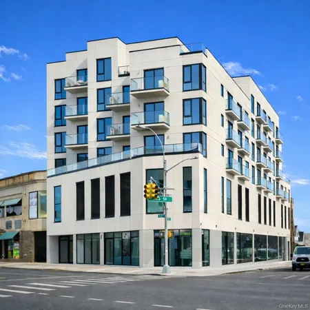 a front view of a building