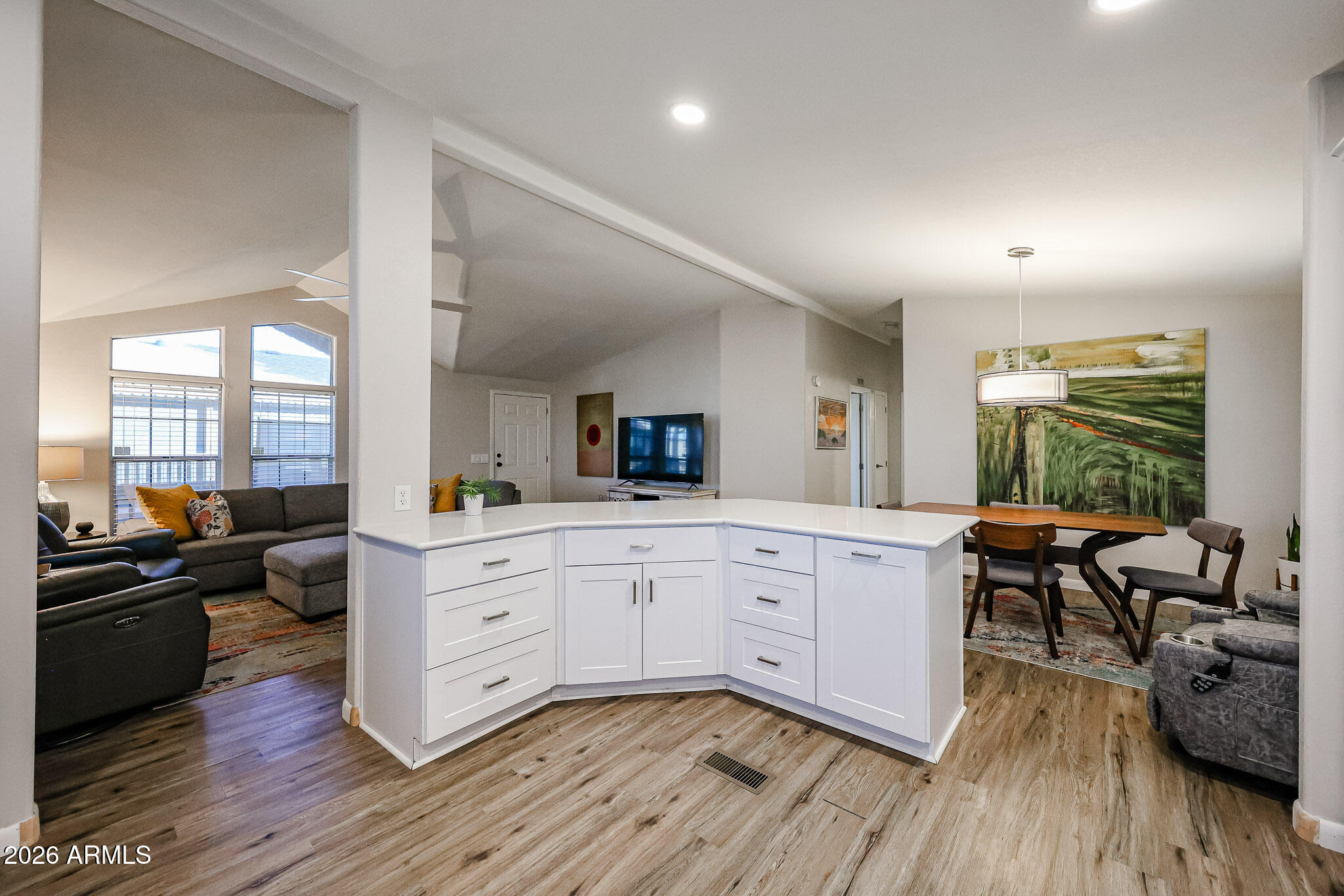 3901 East Pinnacle Peak Road, Unit 109 Phoenix, AZ 85050 - Photo 11 of 31 a large kitchen with cabinets