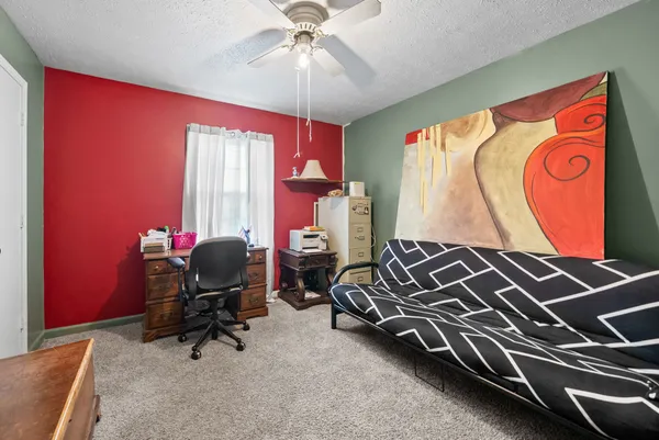a room with musical instruments