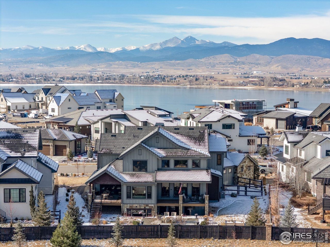 2734 Southwind Road Berthoud, CO 80513 - Photo 48 of 50 Aerial View Looking West