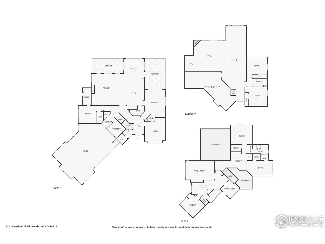 2734 Southwind Road Berthoud, CO 80513 - Photo 50 of 50 Reference Floor Plans in Documents Section