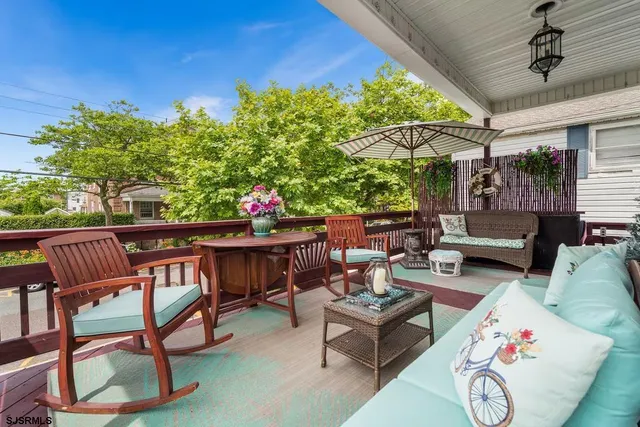 a outdoor living space with furniture and outdoor view
