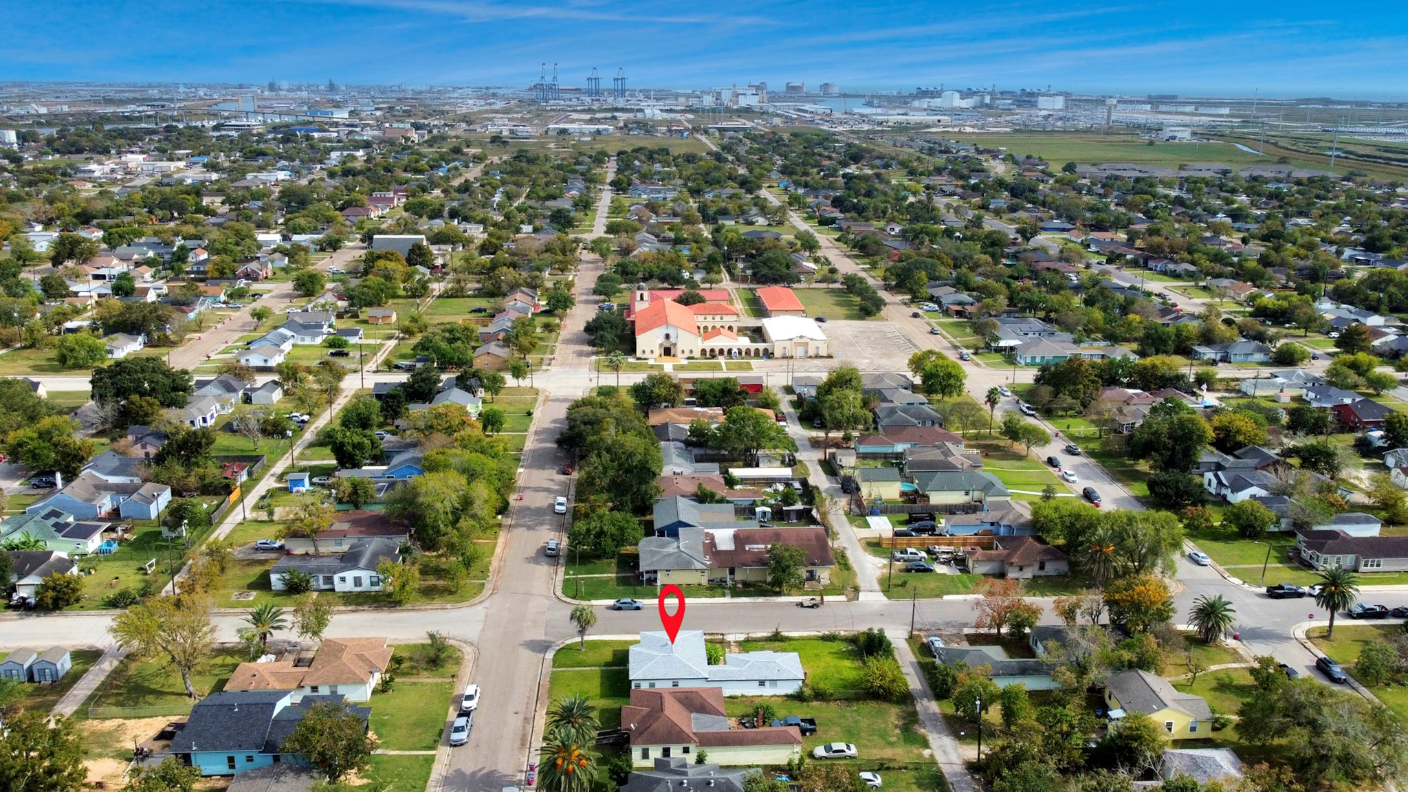1203 West 6th Street Freeport, TX 77541 - Photo 7 of 50 an aerial view of residential houses with city view