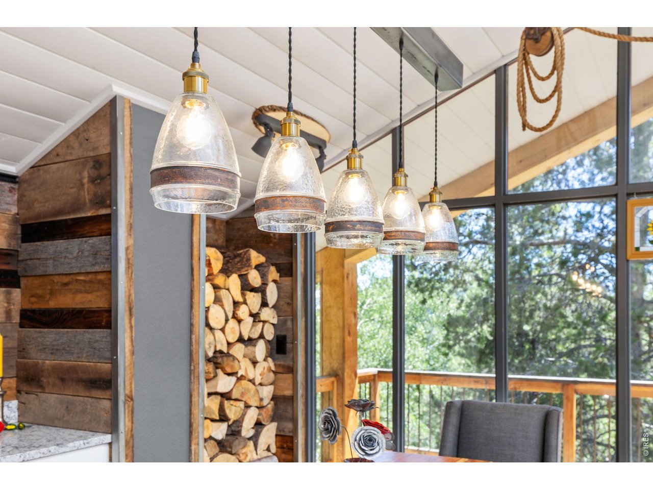 415 Upper Travis Gulch Road Black Hawk, CO 80422 - Photo 17 of 50 Custom dining light fixture