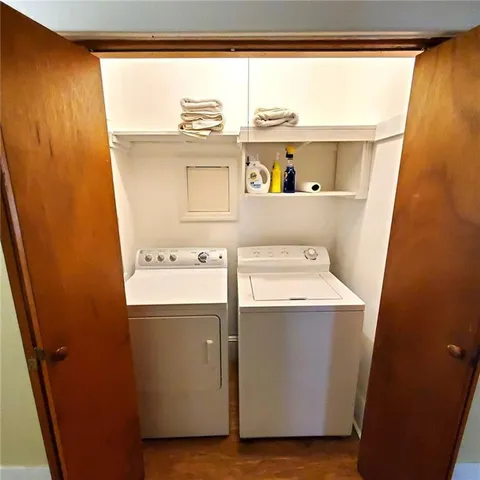 a room with storage and utility