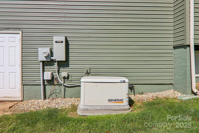 a view of backyard of a house