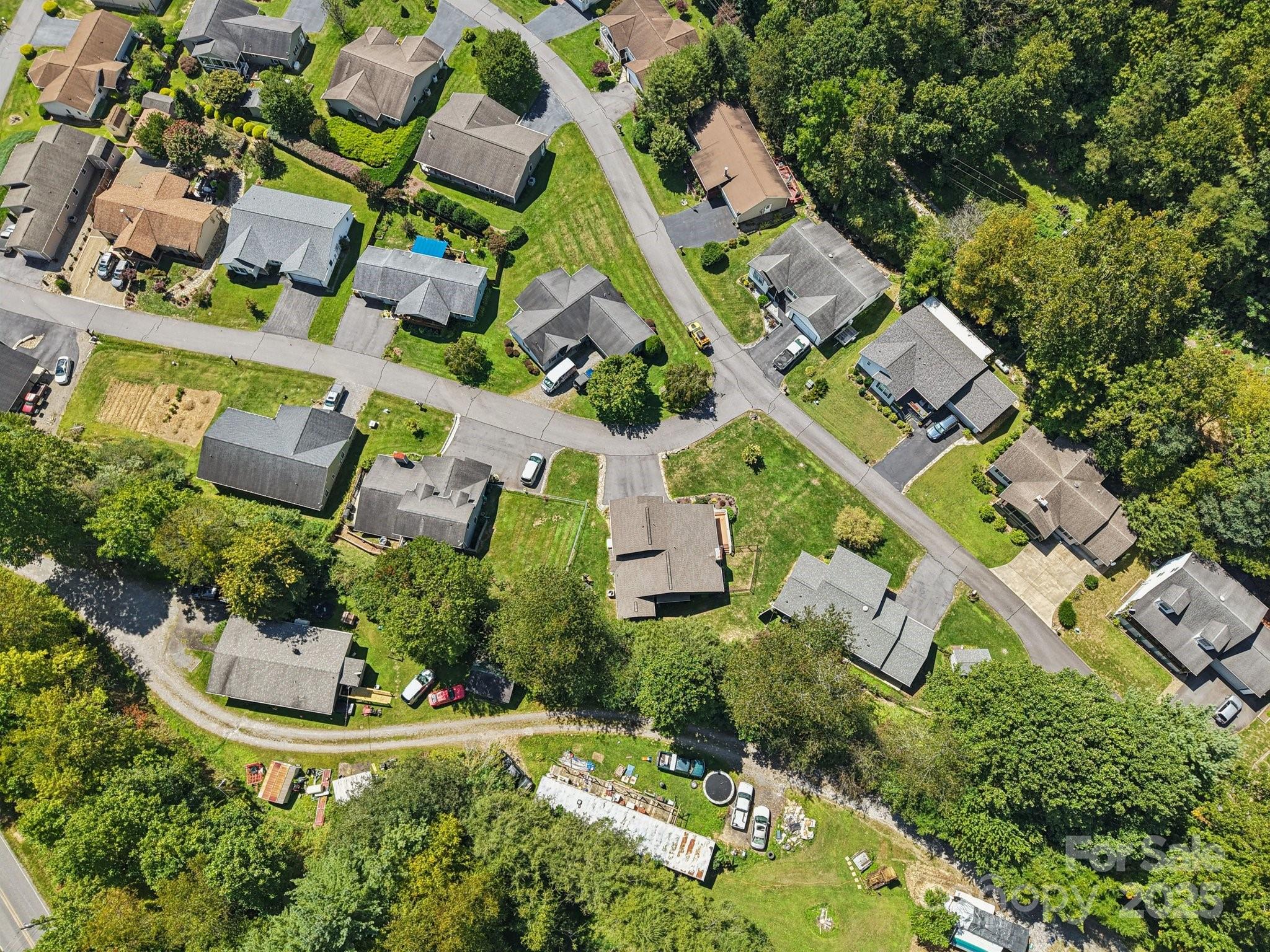 126 Pasco Loop Waynesville, NC 28785 - Photo 37 of 44 an aerial view of multiple houses with yard