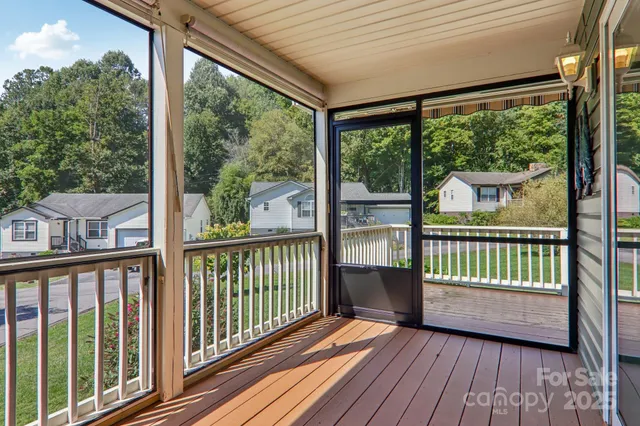 a view of a city from a balcony
