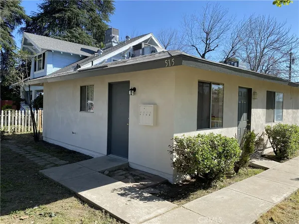 a front view of a house