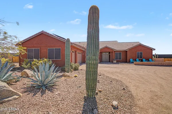 a large house with a yard