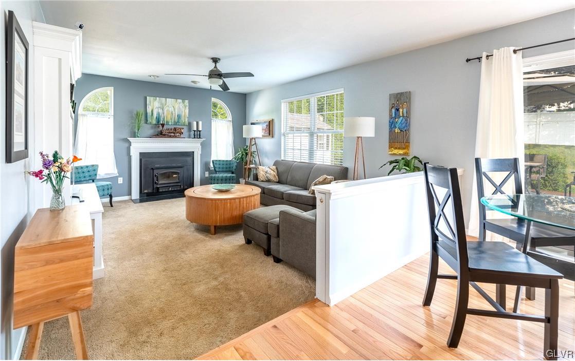 4556 Brighton Road Lower Macungie Township, PA 18062 - Photo 11 of 48 a living room with furniture and a fireplace